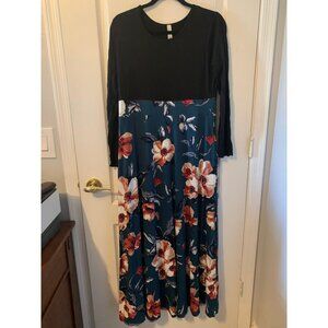 Women's bee unique long dress - Large
